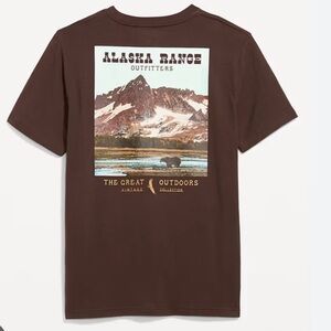 Old Navy Dark Brown Alaska Graphic Tee